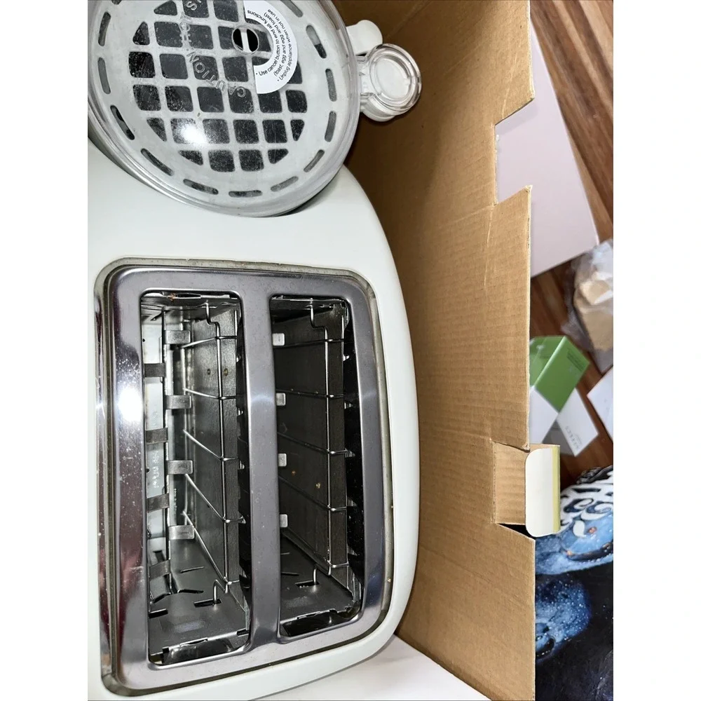 Brand New! Back to Basics Paula Deen Egg & Muffin Toaster Model TEM500PDWH Rare!